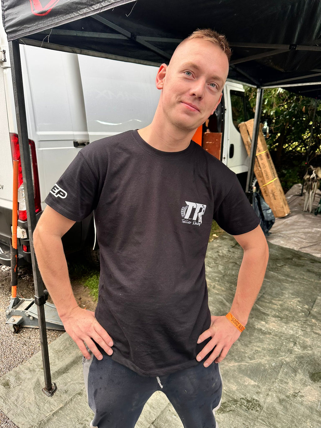 T-shirt manche courte TUILLIER RACING noir